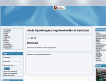 Tablet Screenshot of jonashorgaszbolt.com